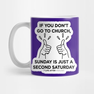 Second Saturday | Purple Items Mug